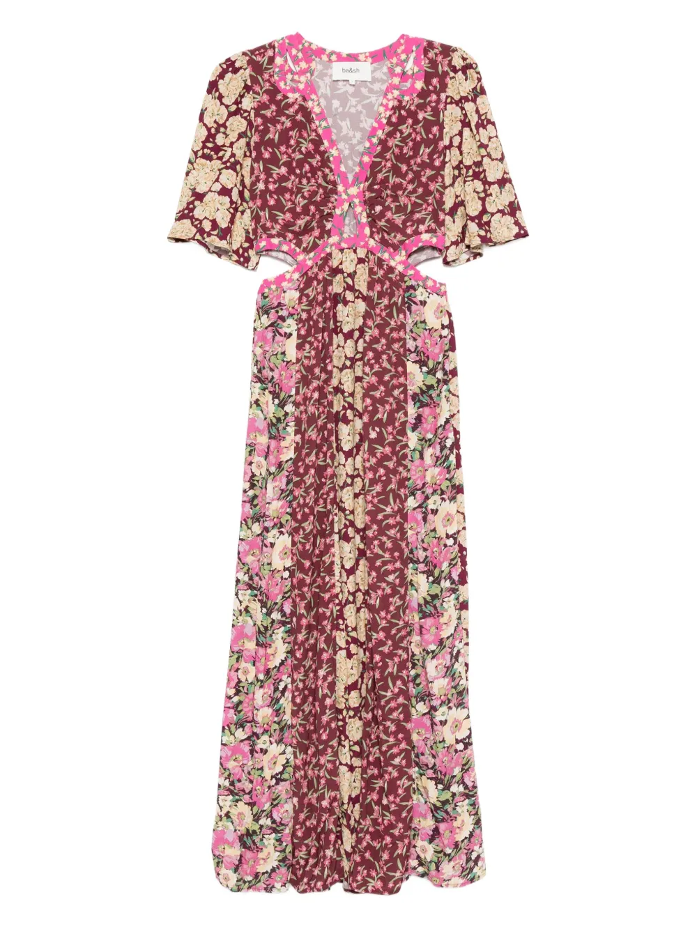 Ba & Sh Ilma cut-out floral maxi dress - ピンク Ba & Sh Ilma cut-out floral maxi dress - ピンク