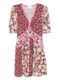 Ba&Sh Indrea floral-print flutter-sleeve dress - Pink