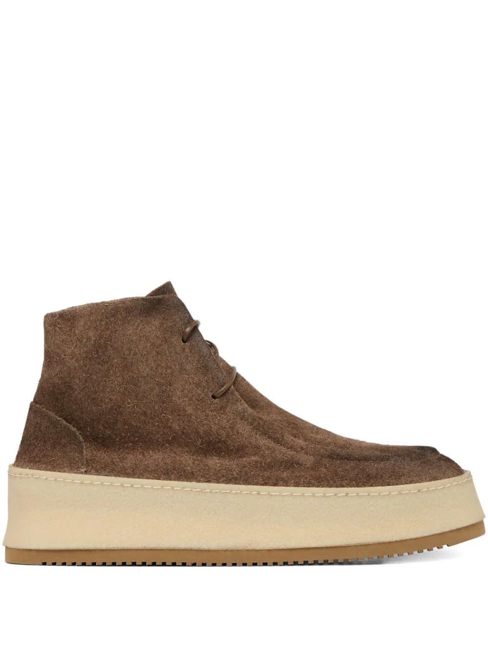 Marsèll Parapana lace-up suede boots Brown
