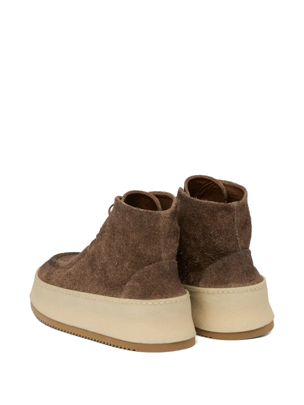 Marsèll Parapana lace-up suede boots Brown