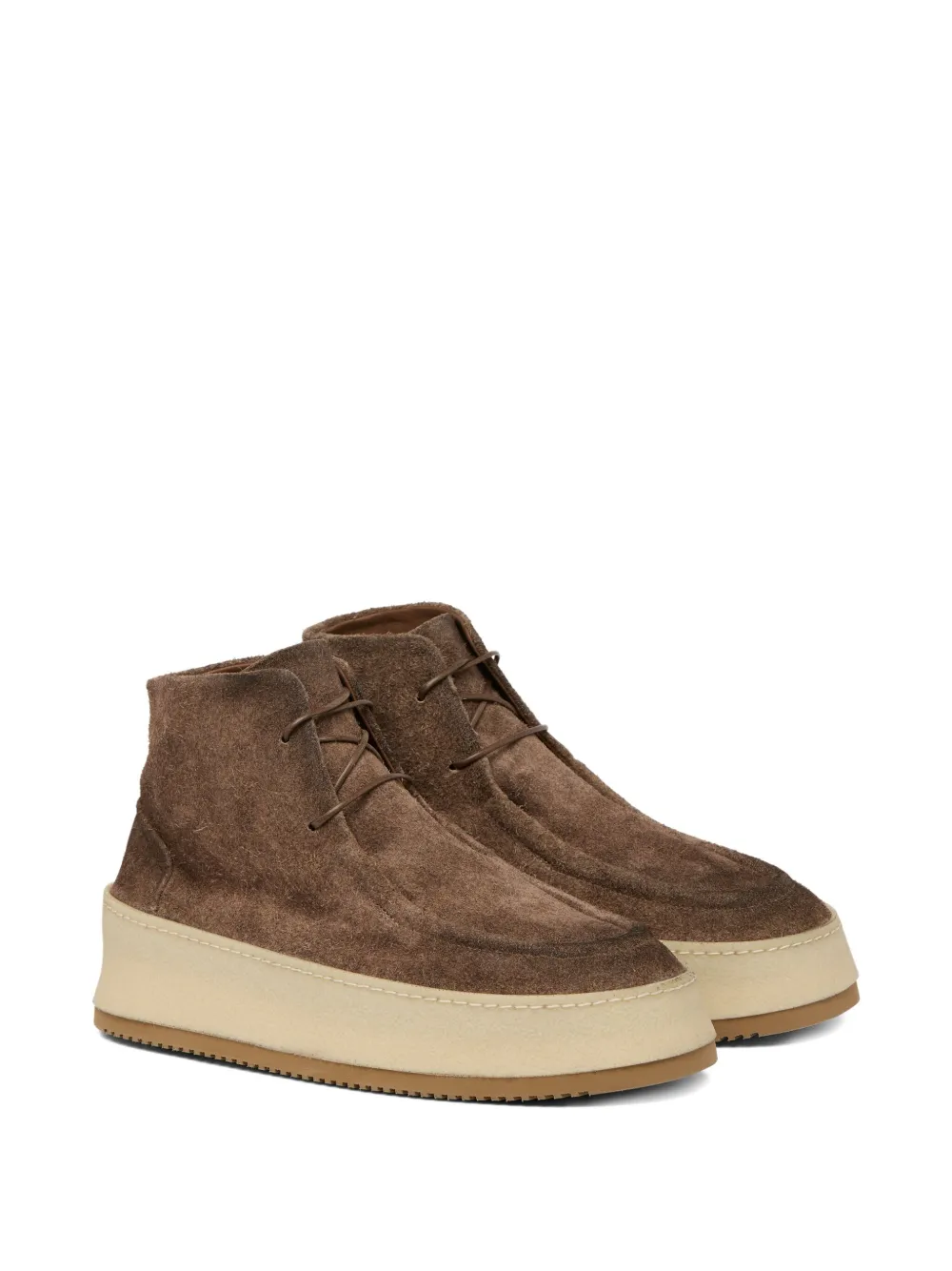 Marsèll Parapana lace-up suede boots Brown