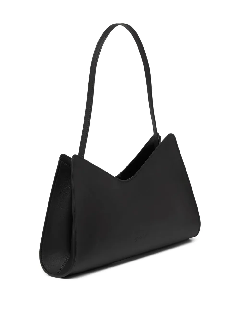 Marsèll Trapezoid Leather Tote Bag In Black