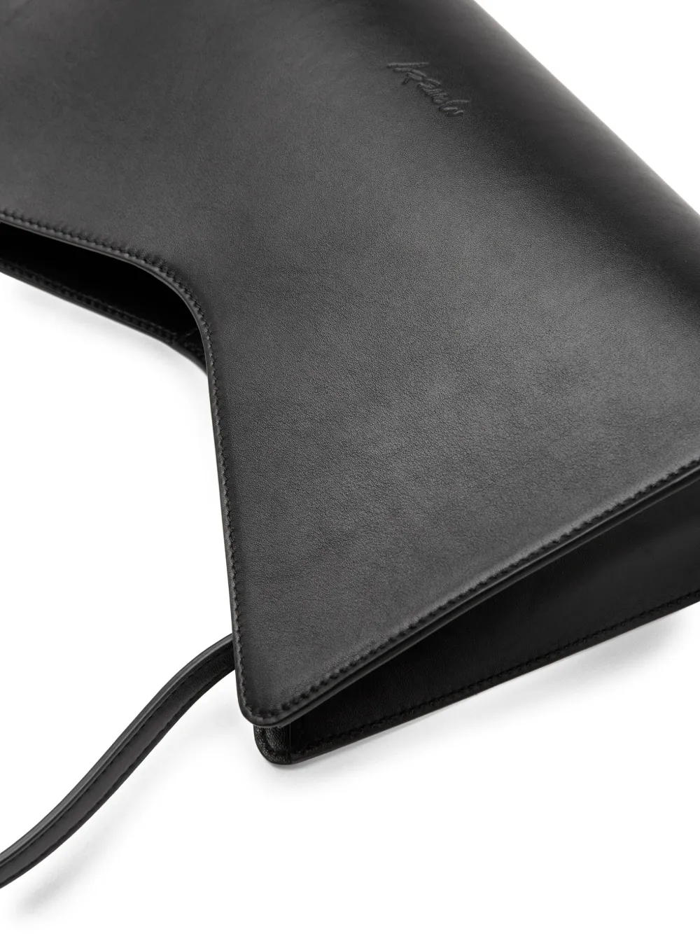 Marsèll Trapezoid leren shopper Zwart