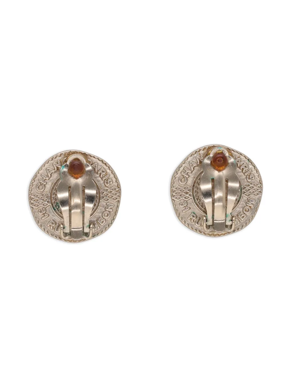 CHANEL Pre-Owned logo-coin earrings | Image 2