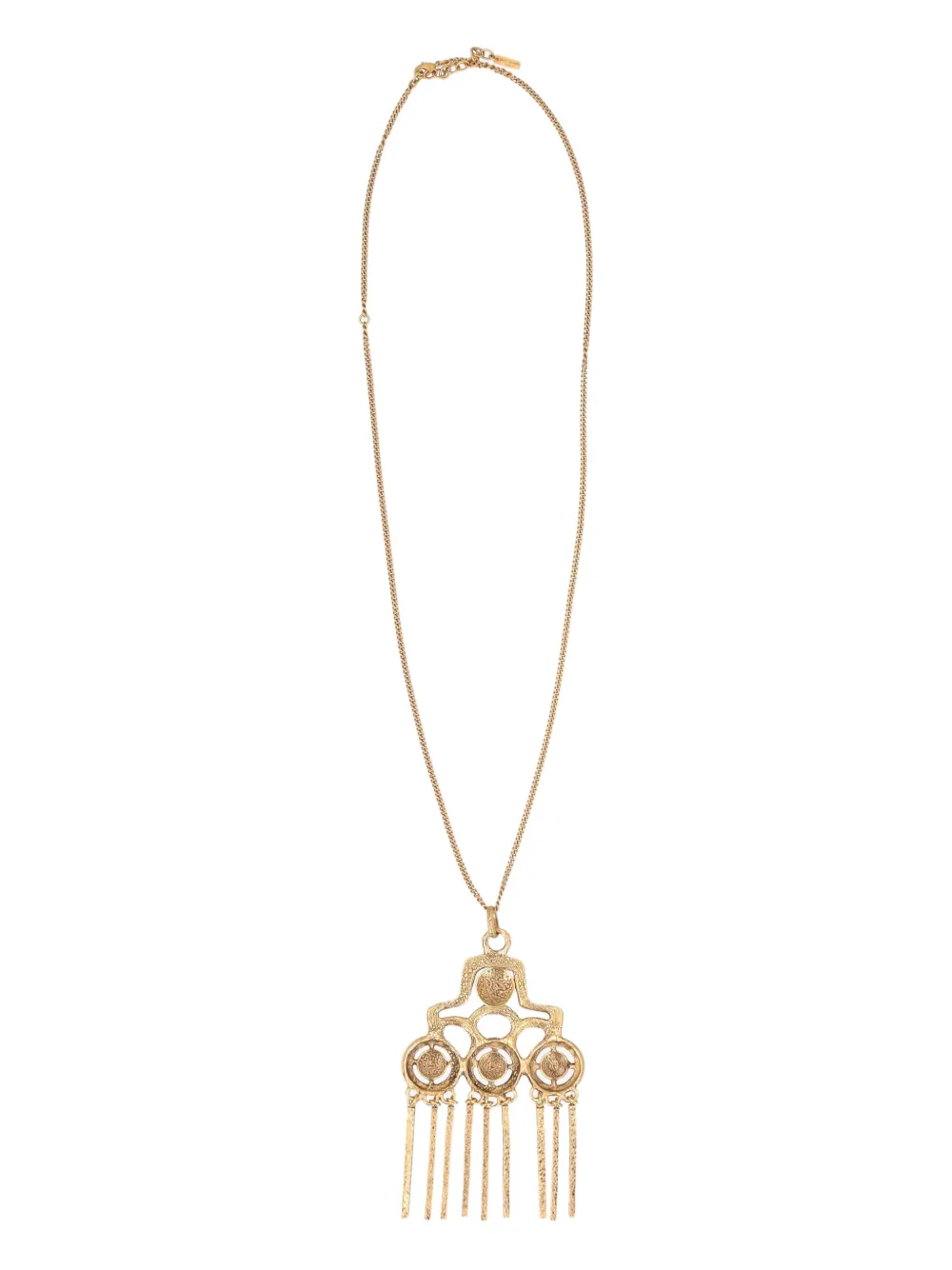 Saint Laurent Talisman pendant necklace - ブラウン Saint Laurent Talisman pendant necklace - ブラウン