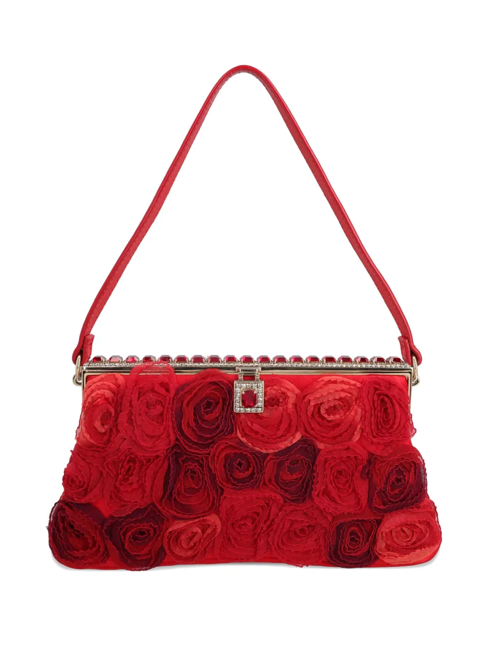 Valentino Garavani Pre-Owned 2024 rose-appliqué shoulder bag | Red | Image 1