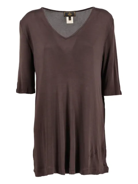 Fendi Pre-Owned V-neck T-shirt