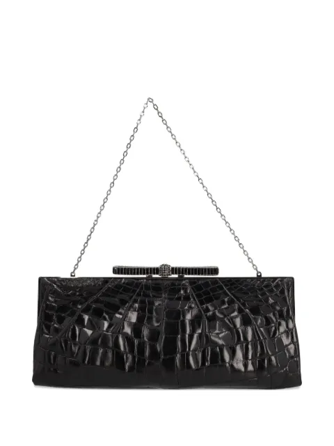 Valentino Garavani Pre-Owned 2023 crocodile-embossed clutch bag