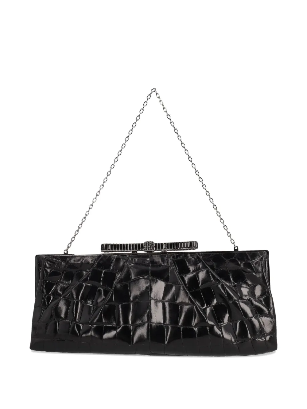 Valentino Garavani Pre-Owned 2023 crocodile-embossed clutch bag | Pre-Owned | Image 2