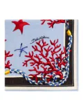 Dolce & Gabbana coral-starfish beach towel - Blue