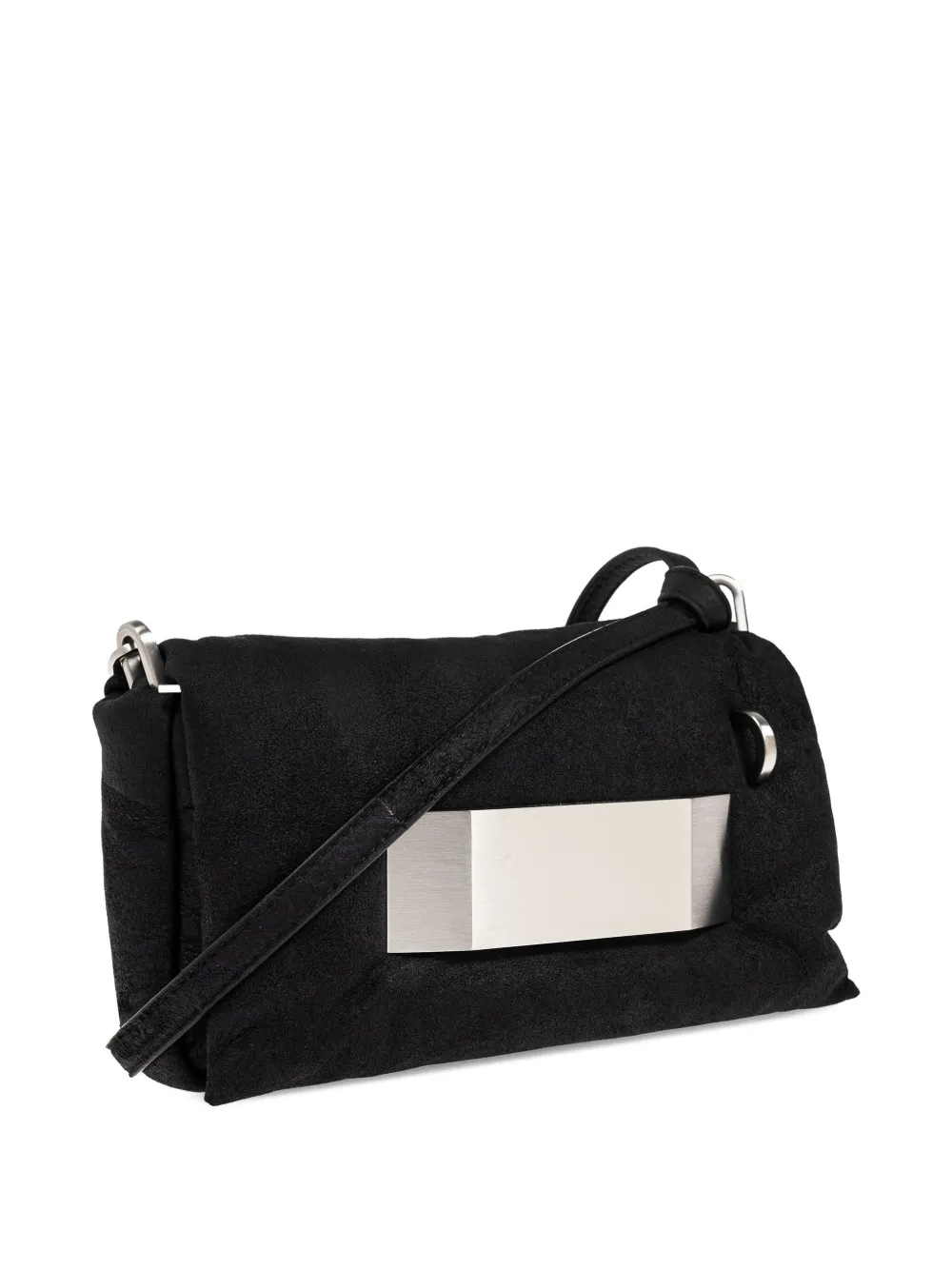 Rick Owens Griffin leren schoudertas met vlakken Zwart