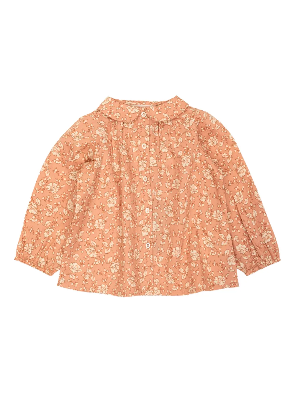 Bonpoint pater-pan collar floral blouse | Orange | Image 1
