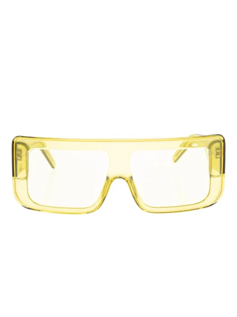 Rick Owens rectangle-frame glasses