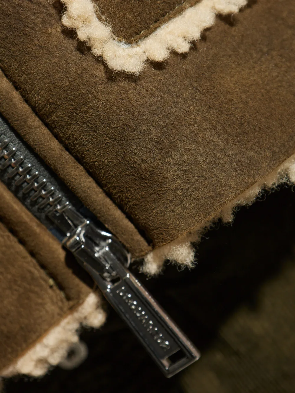 DSQUARED2 hooded shearling jacket Bruin