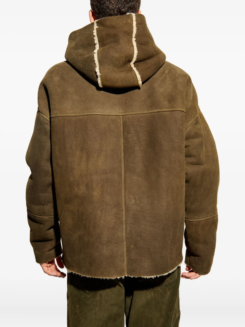 DSQUARED2 hooded shearling jacket Bruin