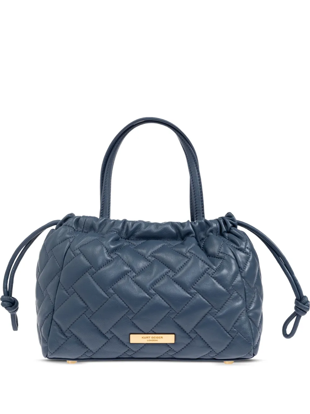 Kurt Geiger London small Kensington quilted tote bag Blauw