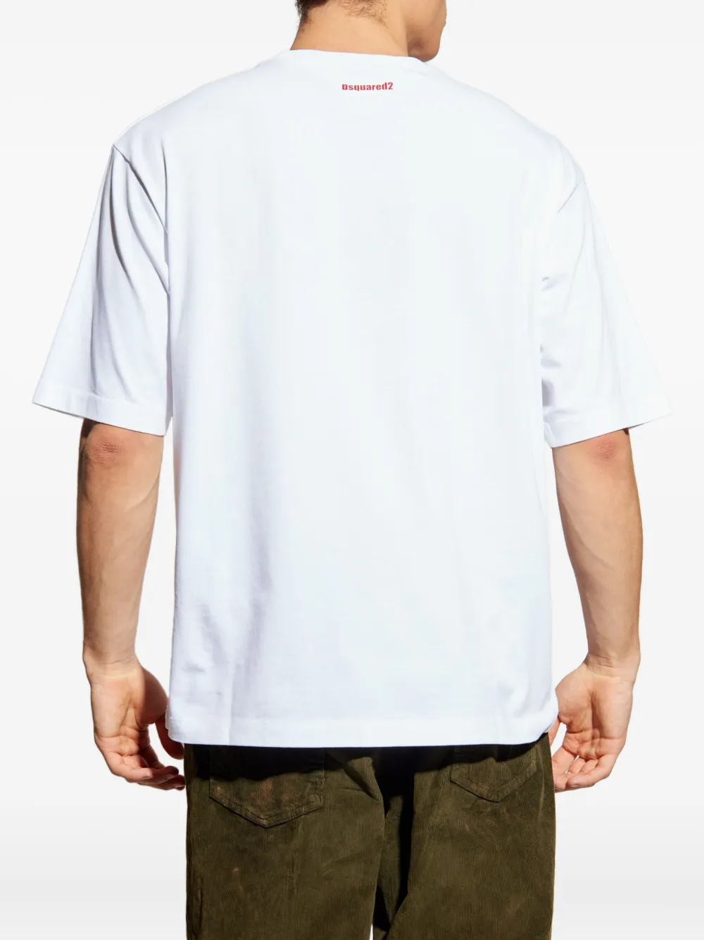 DSQUARED2 T-shirt met logoprint Wit