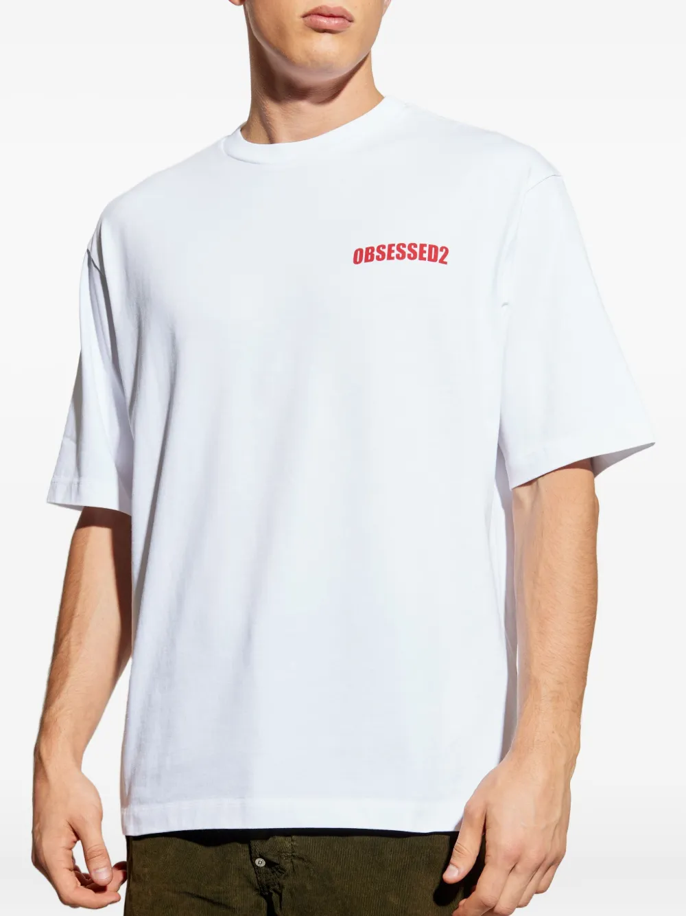 DSQUARED2 T-shirt met logoprint Wit