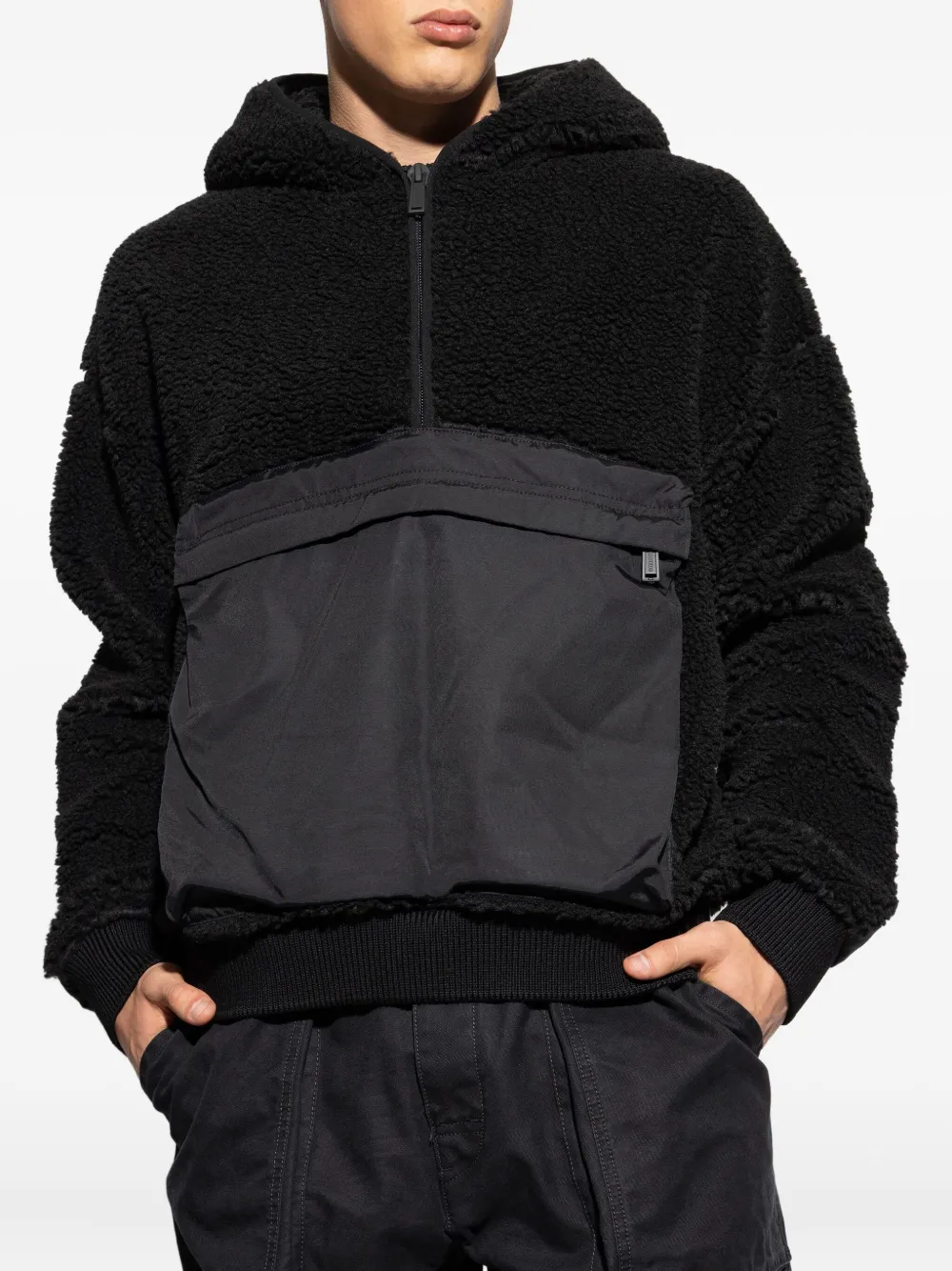 DSQUARED2 Fleece hoodie Zwart