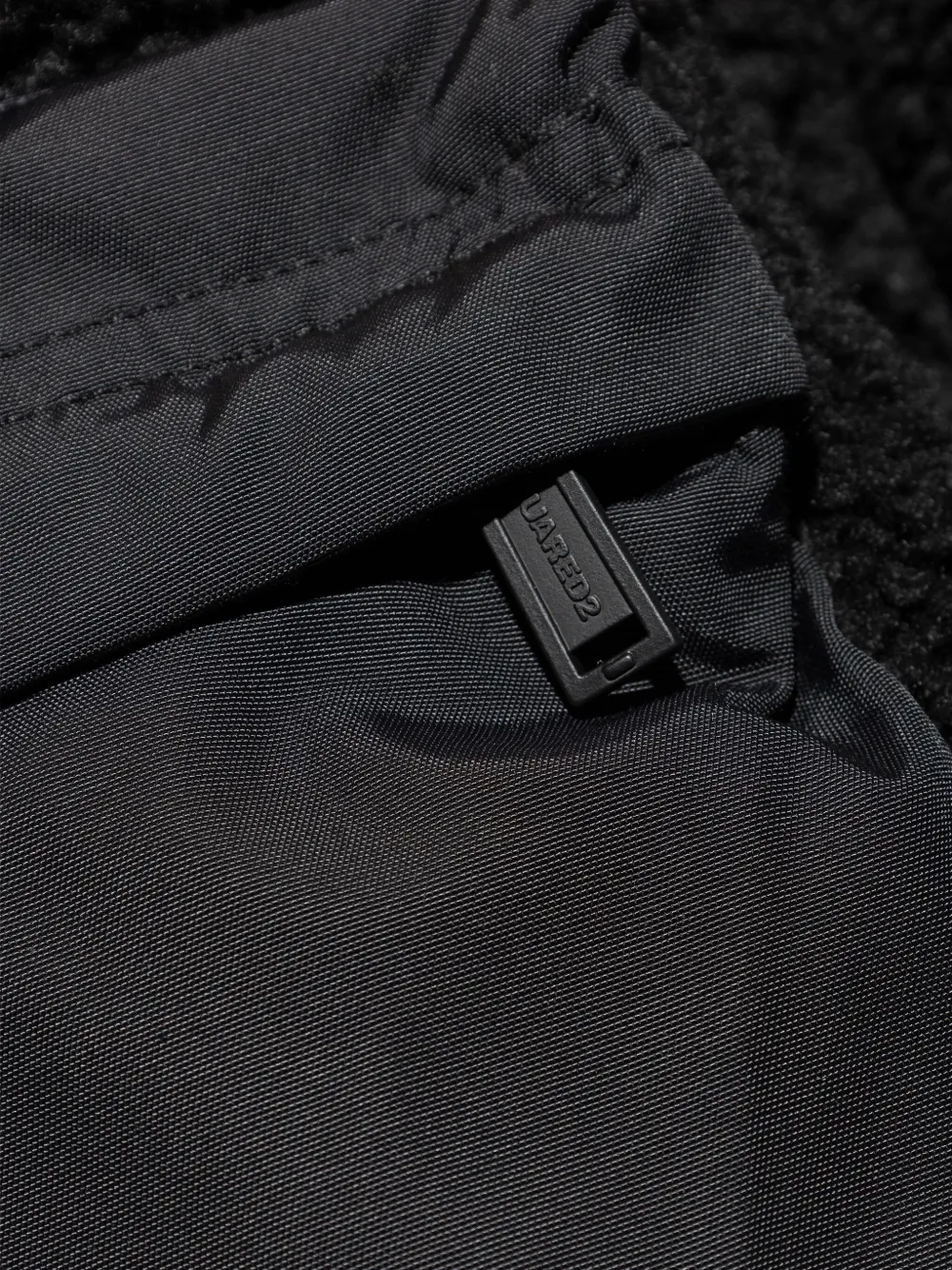 DSQUARED2 Fleece hoodie Zwart