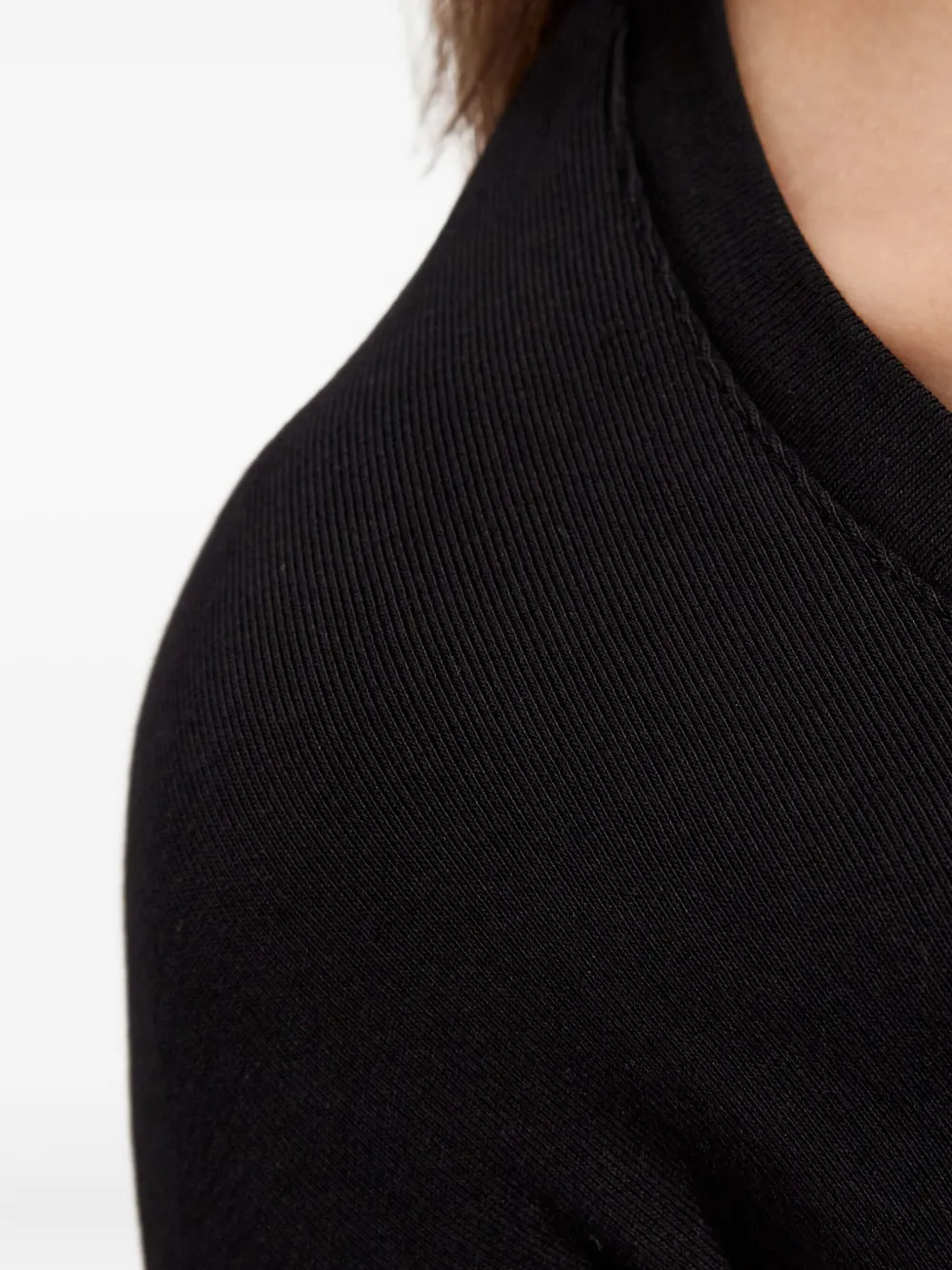 DSQUARED2 Top met ronde hals en lange mouwen Zwart