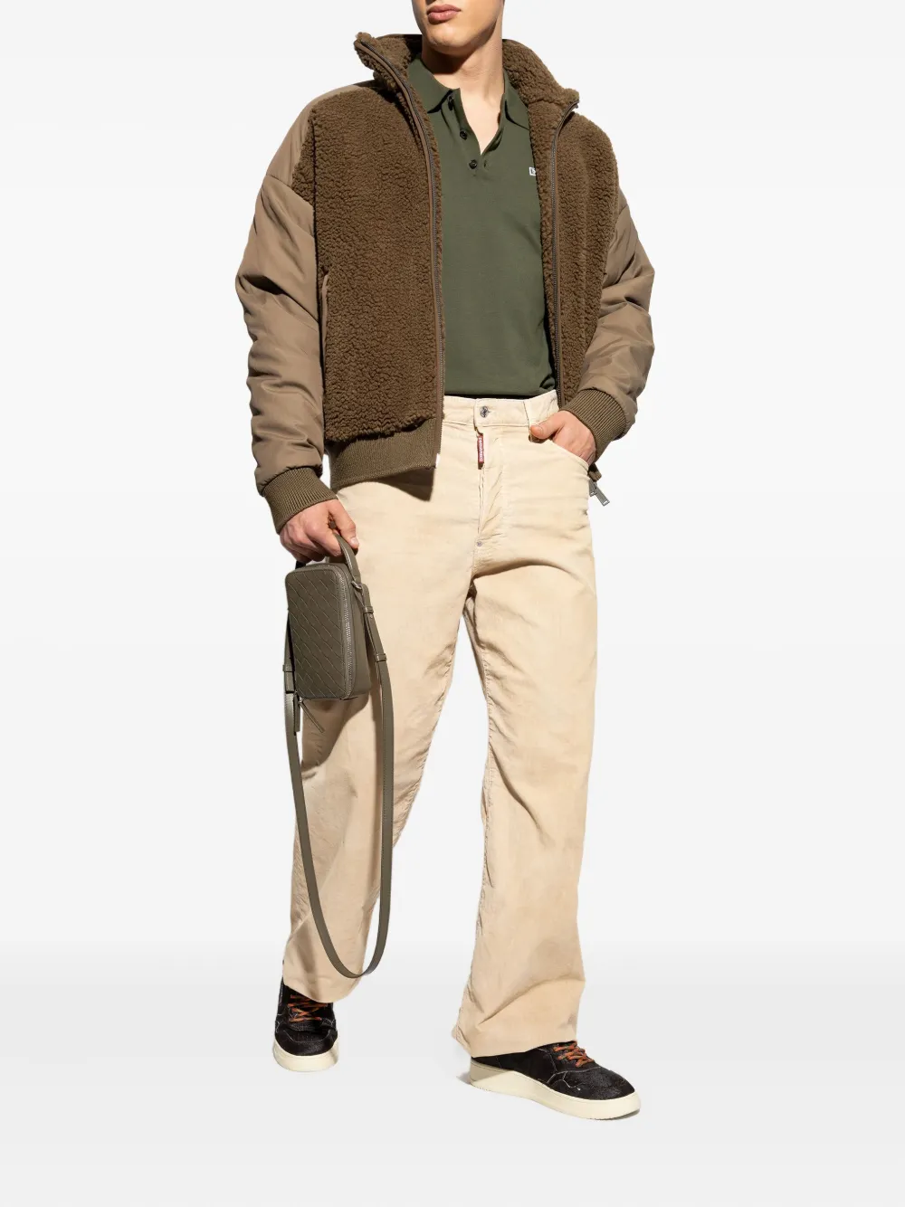 DSQUARED2 teddy-panelled bomber jacket | Bomber Jackets | Image 2