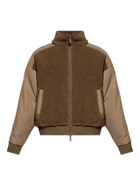 DSQUARED2 teddy-panelled bomber jacket