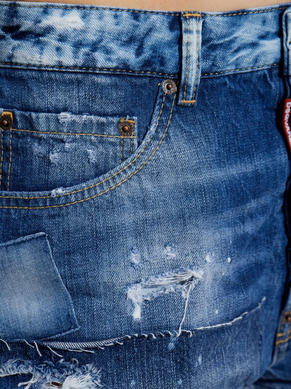 DSQUARED2 Katoenen shorts Blauw