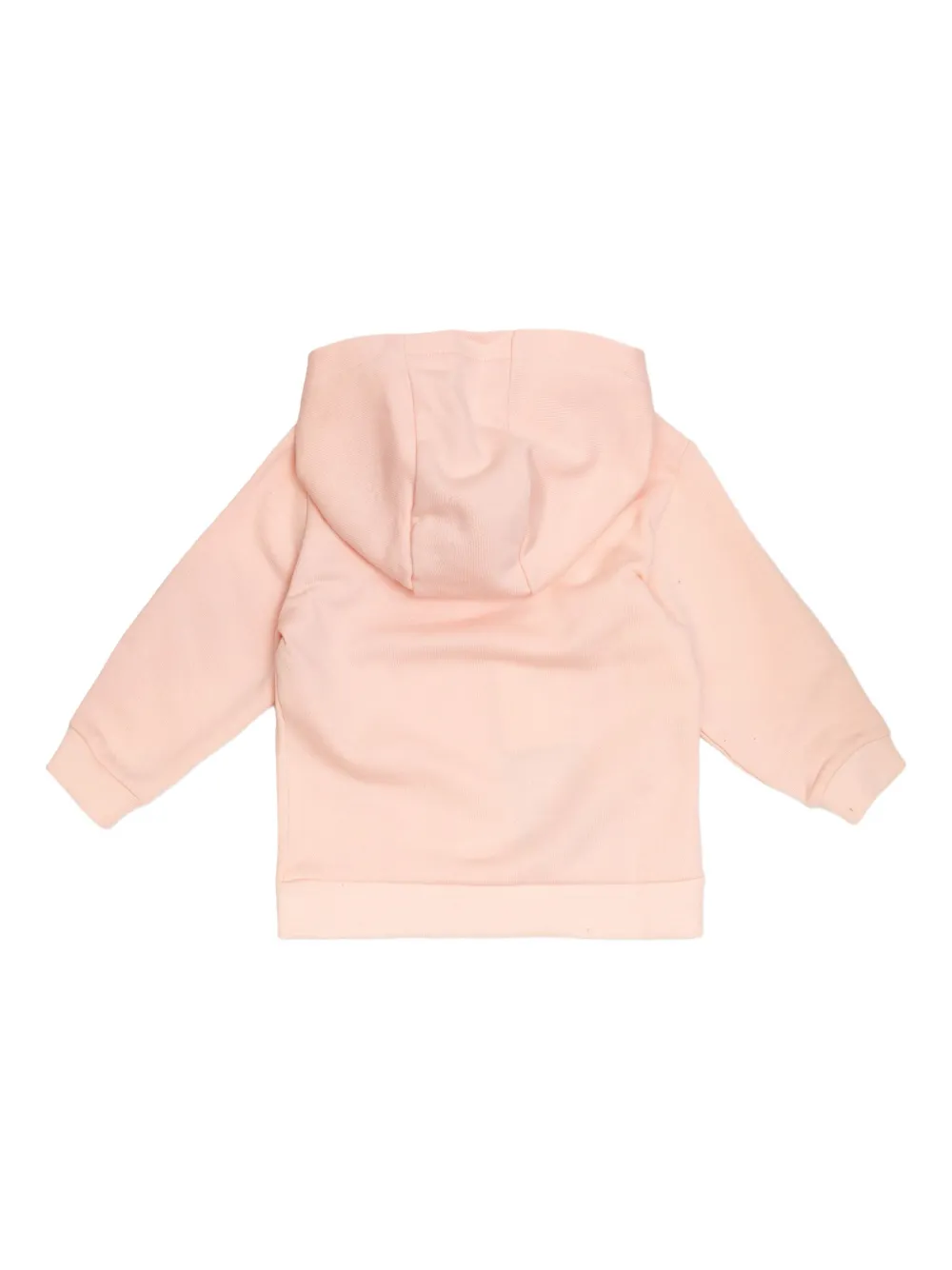 Fendi Kids Hoodie met geborduurd logo en rits Roze
