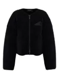 DSQUARED2 embroidered fleece jacket - Black