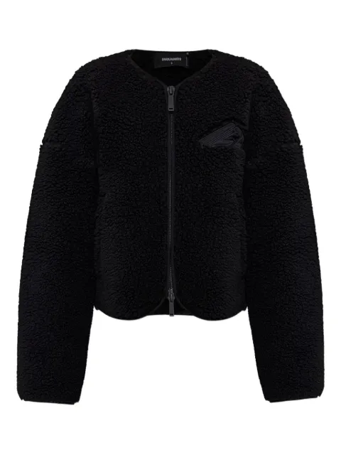 DSQUARED2 embroidered fleece jacket