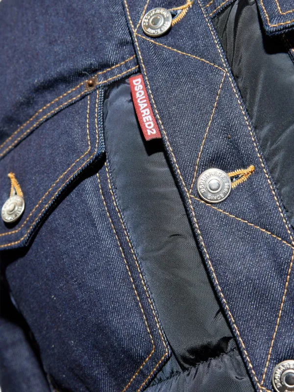 DSQUARED2 Denim Quilted Jacket | Blue | FARFETCH