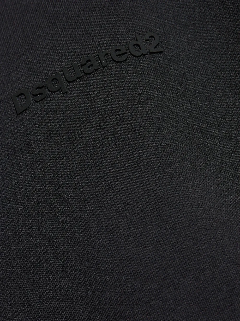 DSQUARED2 Hoodie met geborduurd logo Zwart