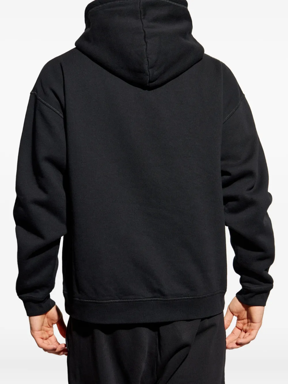 DSQUARED2 Hoodie met geborduurd logo Zwart