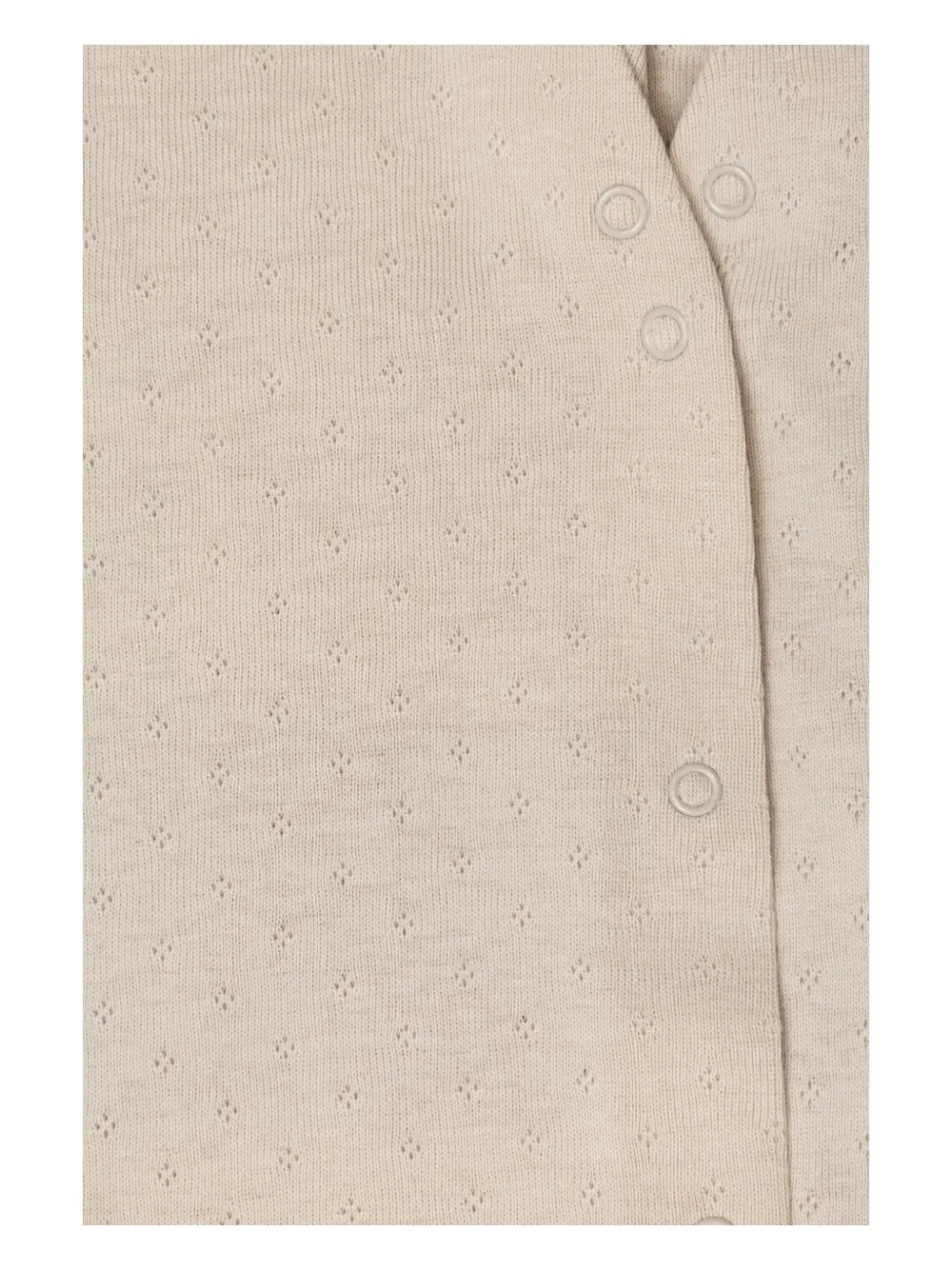 Bonpoint Romper met geborduurde kraag Beige