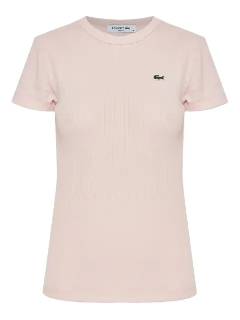 Lacoste تيشيرت برقبة مستديرة وشارة شعار الماركة