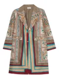 Pierre-Louis Mascia Aloe paisley-print single-breasted coat - Neutrals