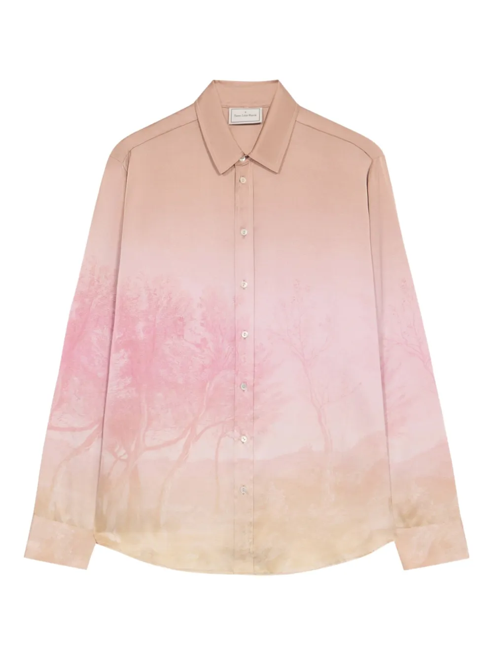 Pierre-Louis Mascia Shirt met landschapsprint Roze