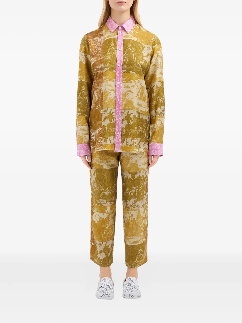 Pierre-Louis Mascia Aloe blouse Geel
