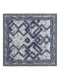 Pierre-Louis Mascia Aloeuw geometric-pattern scarf - Blue