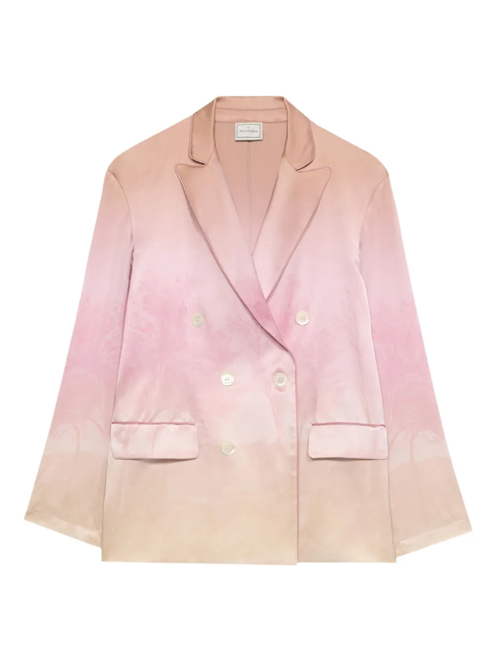 Pierre-Louis Mascia Jack met dubbele rij knopen en ombré-effect Roze