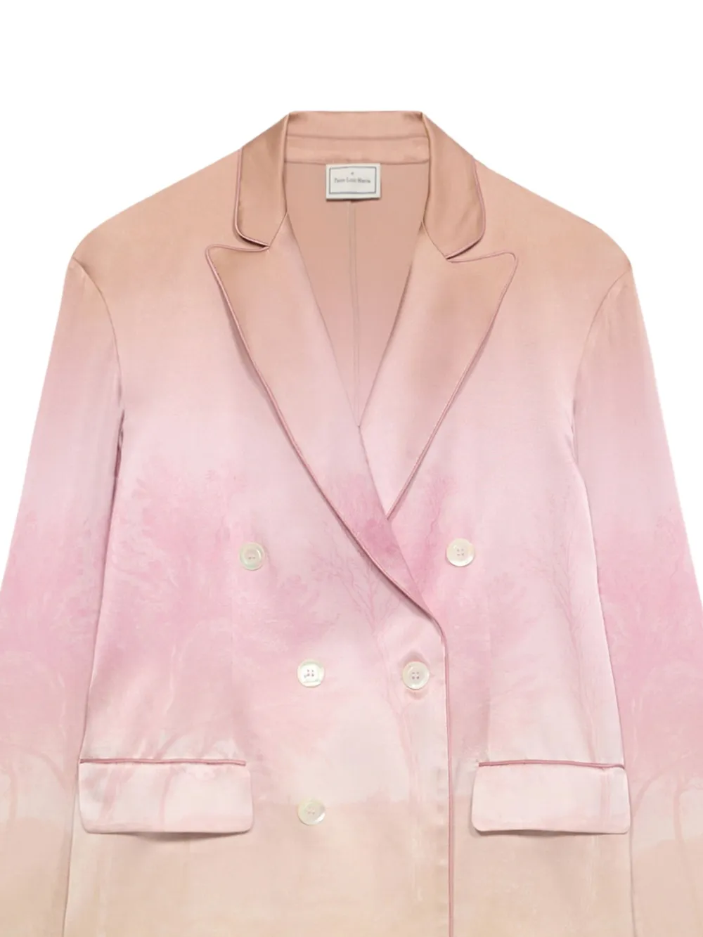 Pierre-Louis Mascia Jack met dubbele rij knopen en ombré-effect Roze