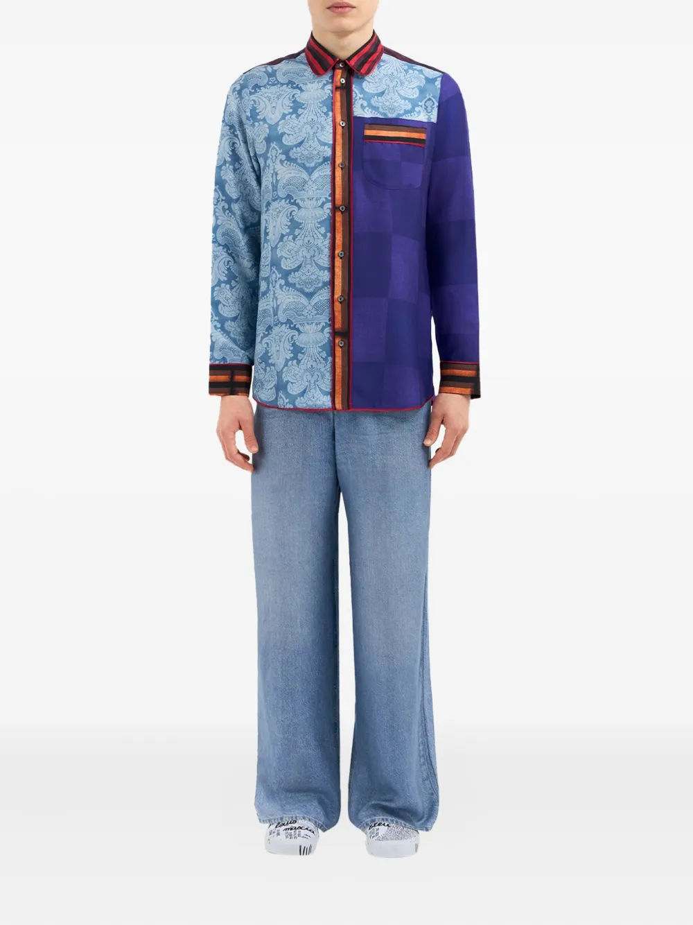 Pierre-Louis Mascia Shirt met paisley-print Blauw