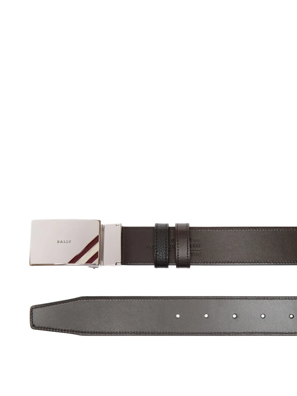 Bally Theydon grained-leather belt Zwart