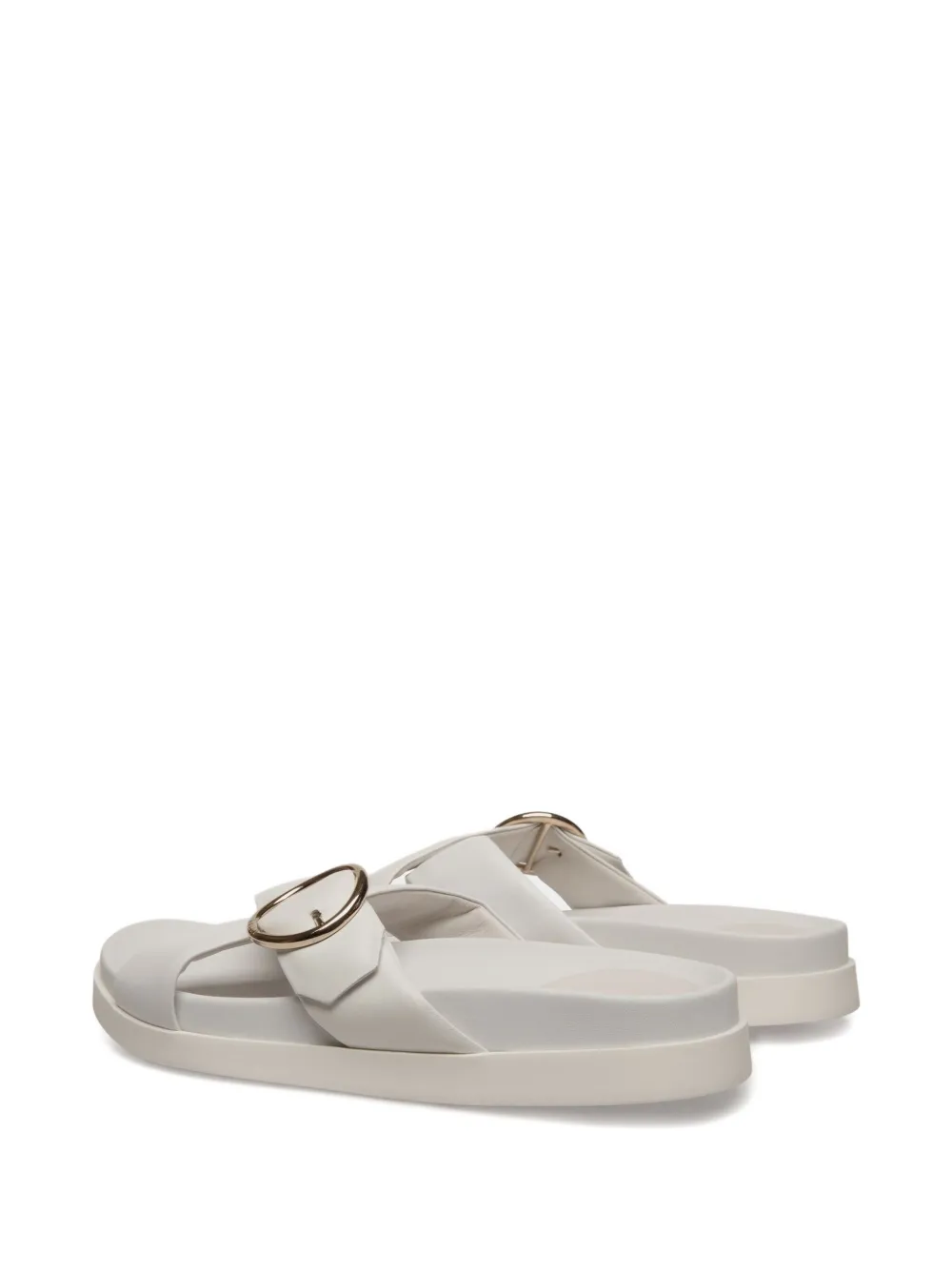 Bally crossover-strap leather sandals White