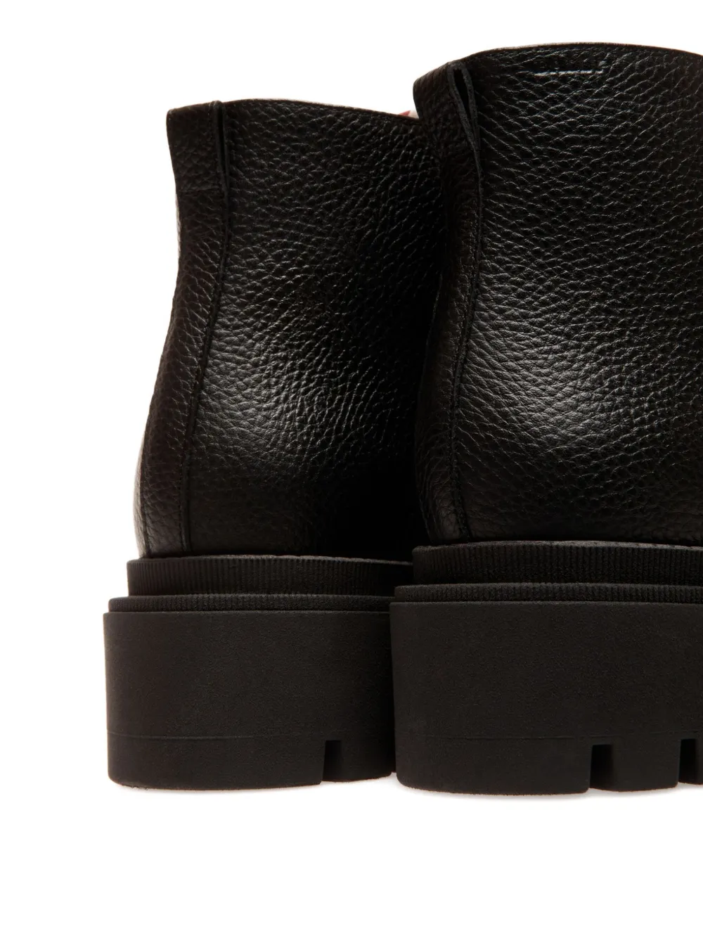 Bally Leren laarzen met veters Zwart