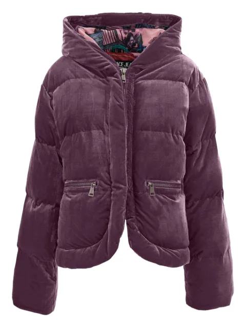Versace Jeans Couture velvet puffer jacket