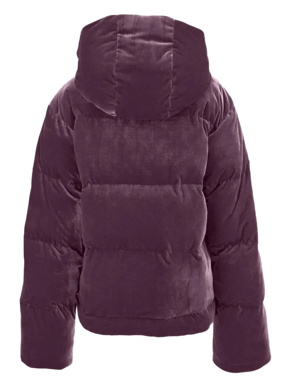 Versace Jeans Couture Jaqueta Matelassê De Veludo | Roxo | FARFETCH BR