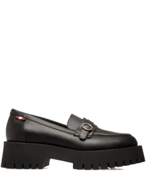 Bally Janelle バックルローファー | ブラック | FARFETCH JP