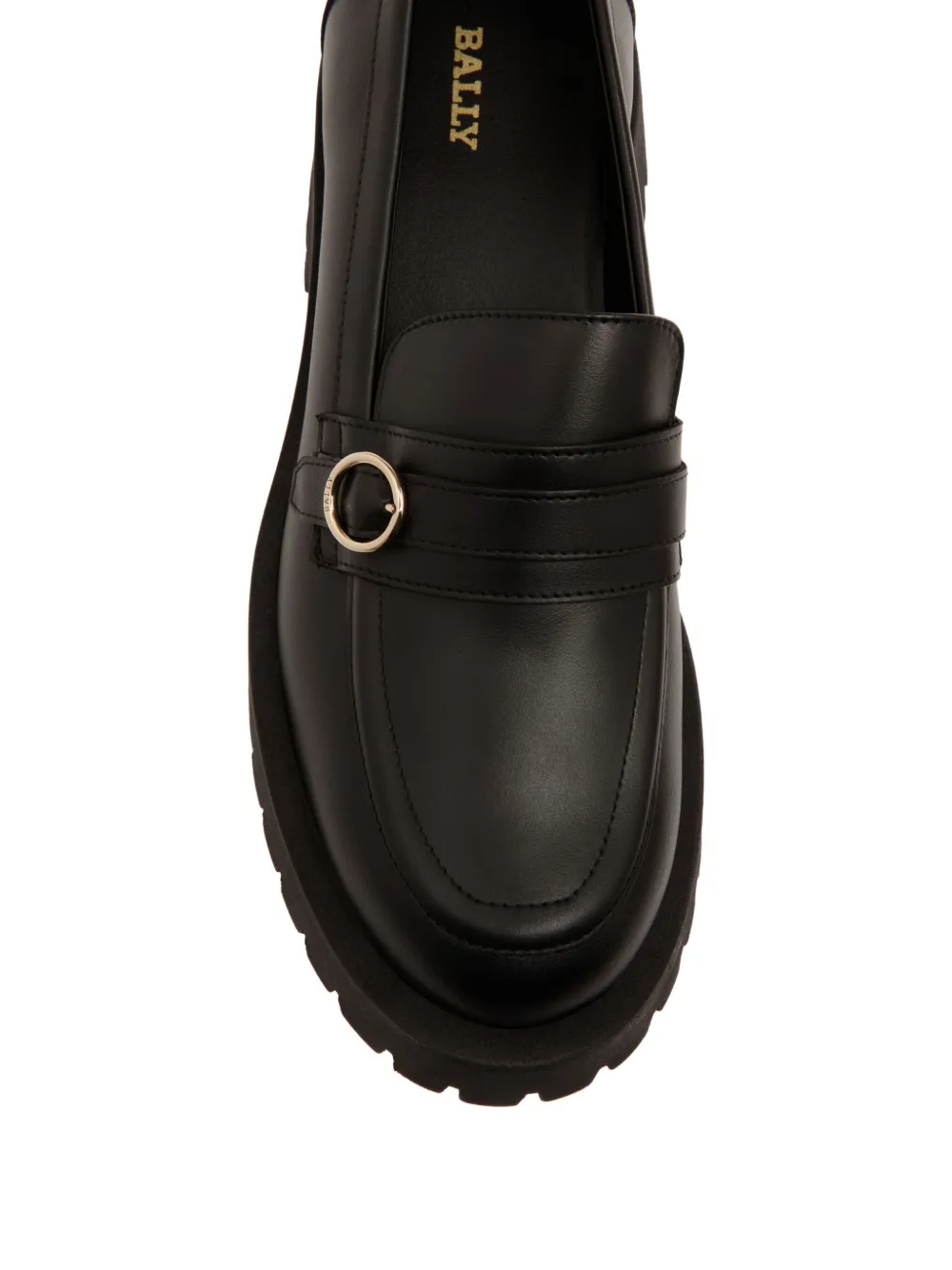 Bally buckle-strap platform loafers Black